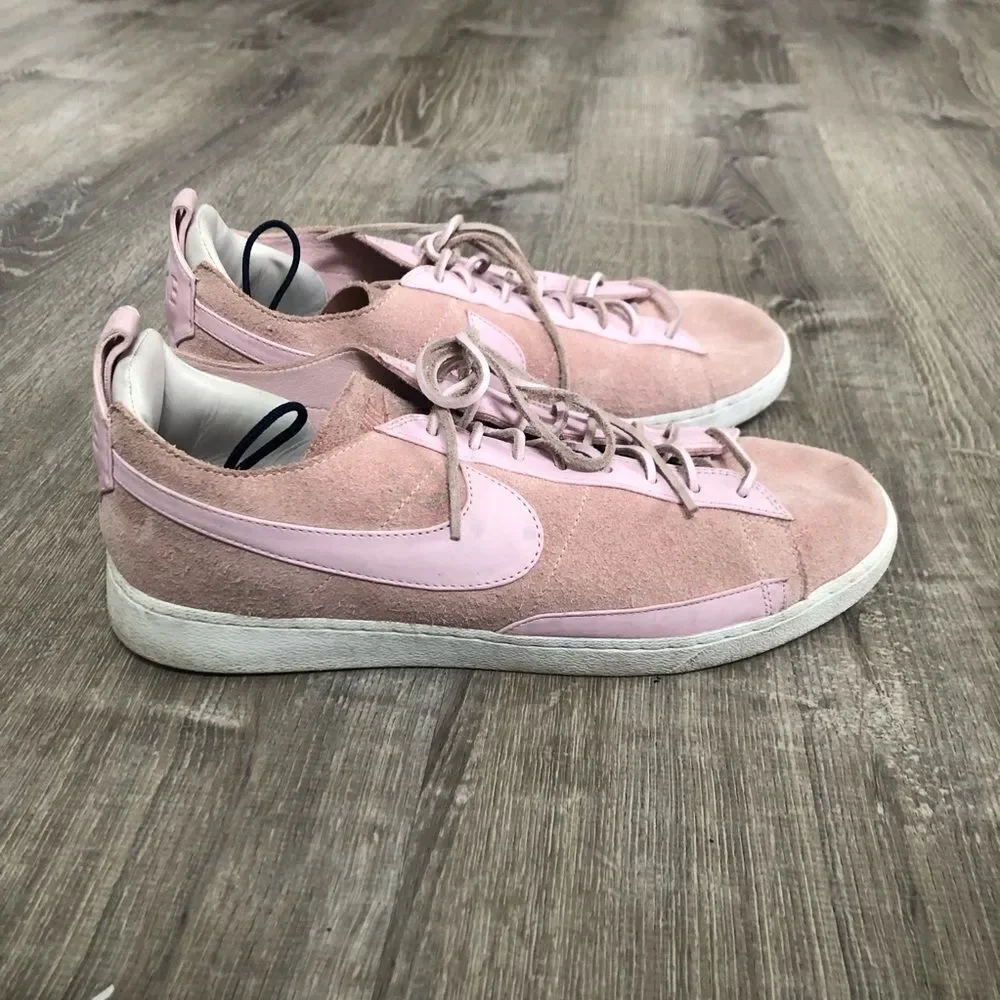 Nike Blazer Low CS Tech Craft Mens Size 13‎ Pink White Athletic Shoes Sneakers